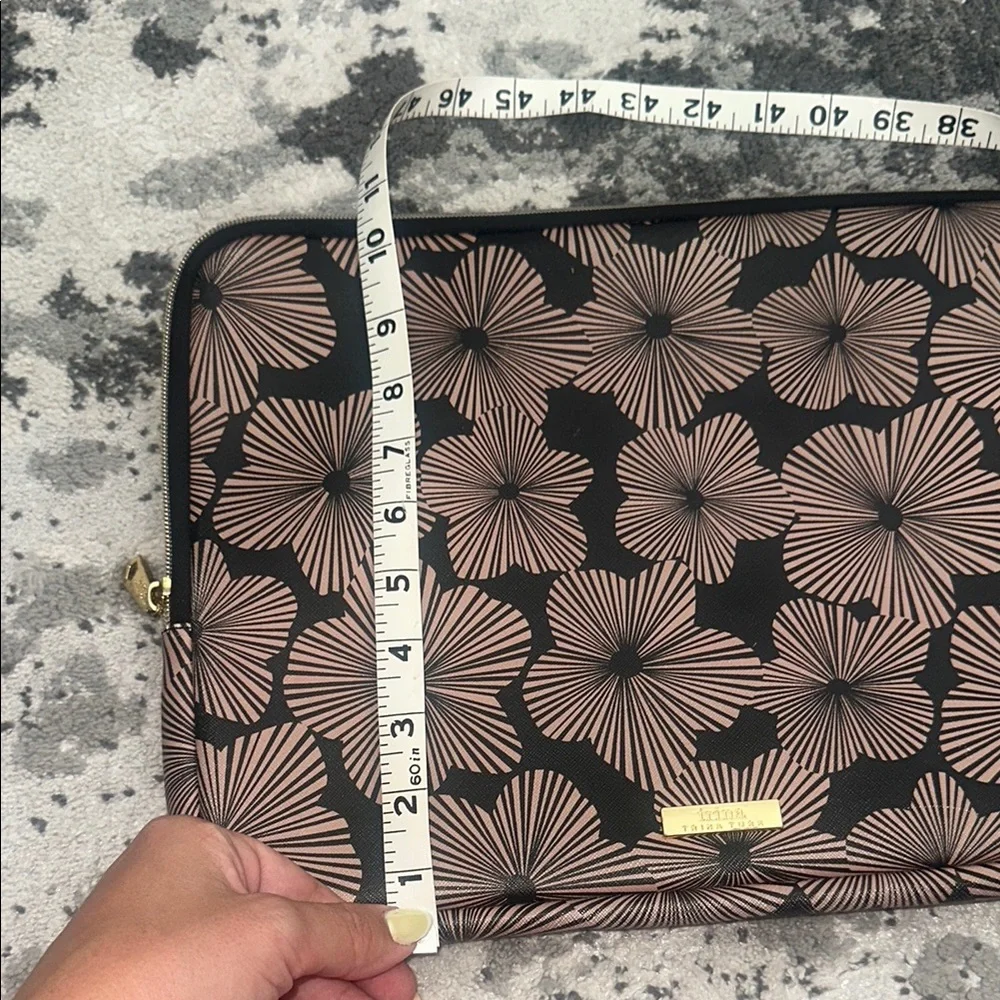 Trina Trina Turk black and pink Floral 13in Laptop Sleeve